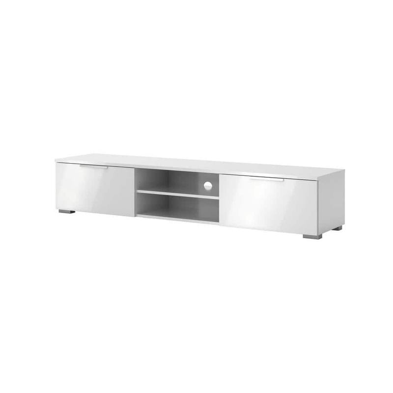 In White High Gloss With Two Drawers 70189uuuu New