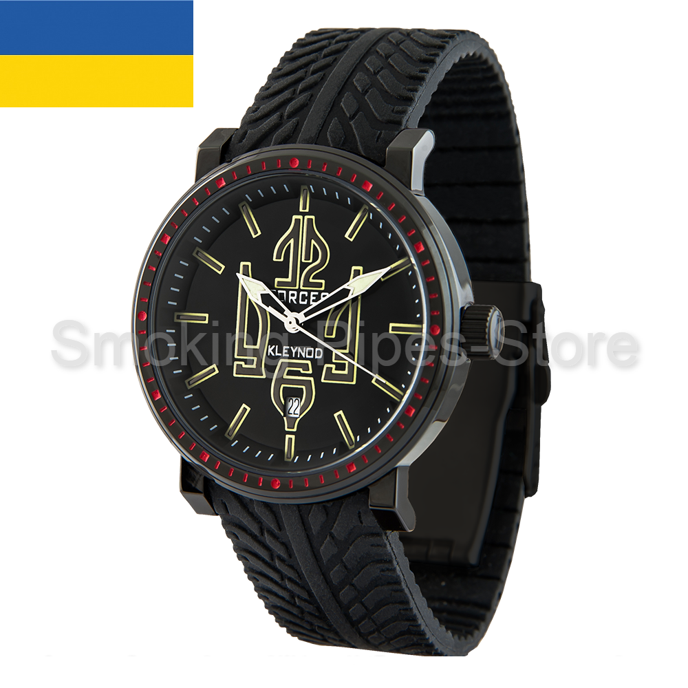 Pre-owned Kleynod Ukraine Brand " Forces" Wristwatch Swiss Quartz Mechanism Model Kfs-810