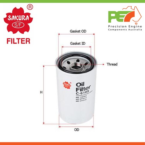 sakuratfオリーブ38 New * SAKURA * Oil Filter For MITSUBISHI FUSO 8.2L FIGHTER