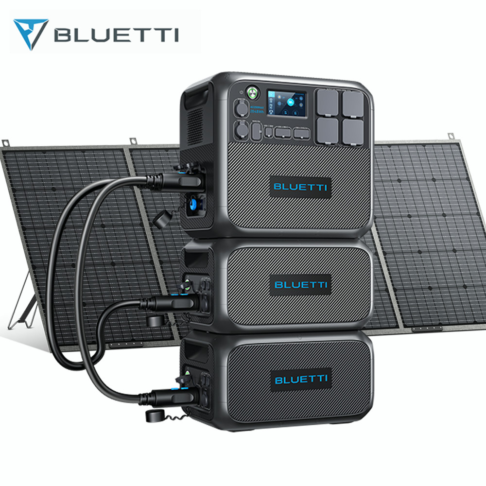 BLUETTI AC200MAX 2200W Solar Generator 2B230 6KWh Power Station 420W Solar Panel