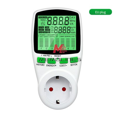Digital Current Meter Voltmeter AC Power Meter Energy Tester Socket Watt Meter