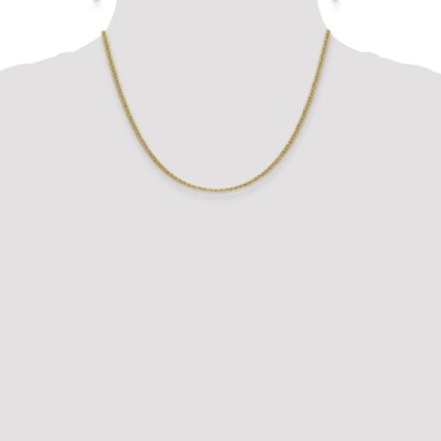 Pre-owned Superdealsforeverything Real 14k Yellow Gold 2.4mm Semi-solid Anchor Chain; 18 Inch;women & Men