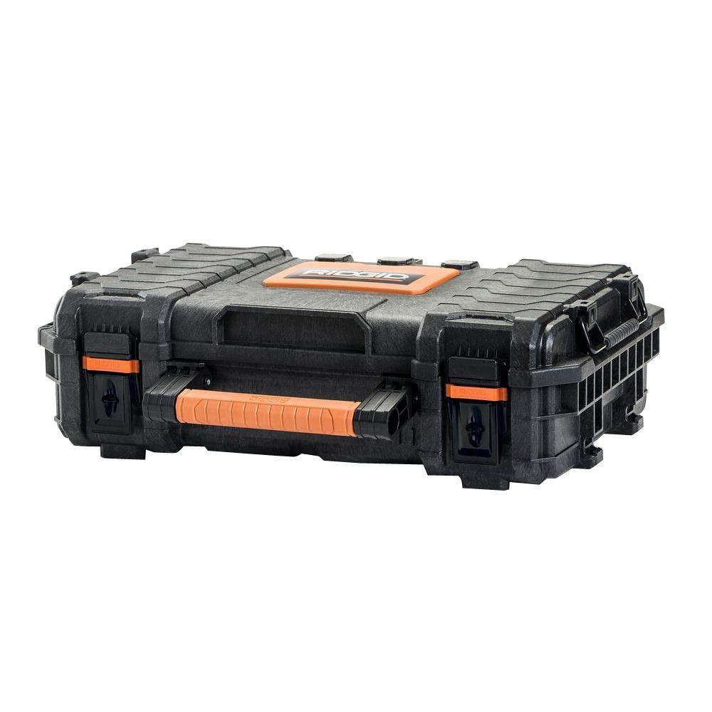 RIDGID Rolling Portable Tool Storage Cart Organizer Stack 3 Box Mobile Combo