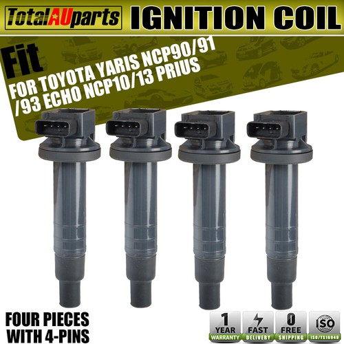 4x Ignition Coils for Toyota Yaris 20052013 Prius 20002009 Echo 1999