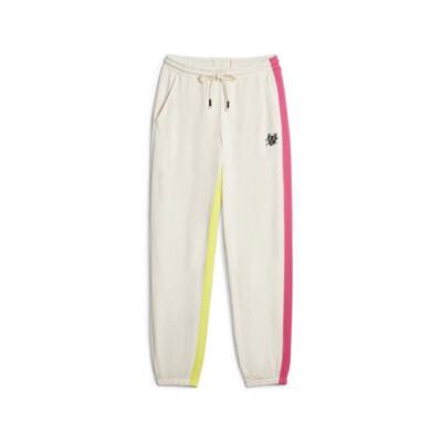 Женские повседневные спортивные брюки Puma Lemlem X Training Joggers бежевого цвета 52397233