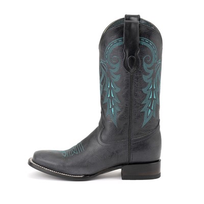 FERRINI FERRINI BLAZE SQUARE TOE COWBOY MENS BLACK, BLUE CASUAL BOOTS 13293-04