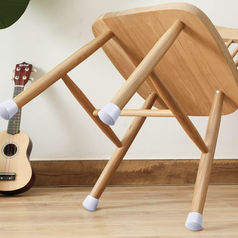 Chair Leg Tips Caps Non-Slip 1 Inch Rubber Leg Tips Folding Chair Leg Covers
