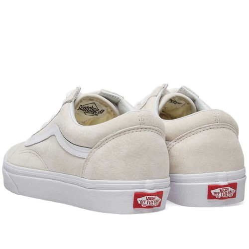 NEW Vans Old Skool Skate Shoe Pig Suede Marshmallow White | eBay