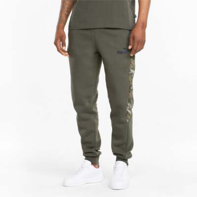 

Спортивные штаны Puma Camo Print Graphic Мужские зеленые повседневные спортивные штаны 846832-44, Зеленый, Puma Camo Print Graphic Sweatpants