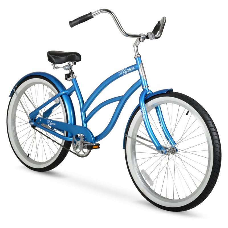Hyper Bicycle Women'S 26 In. Beach Cruiser, Metallic Blue