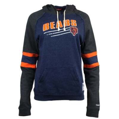 

Женская толстовка с капюшоном Mitchell - Ness Chicago Bears Coastal, размер , повседневная верхняя одежда FPH, Синий