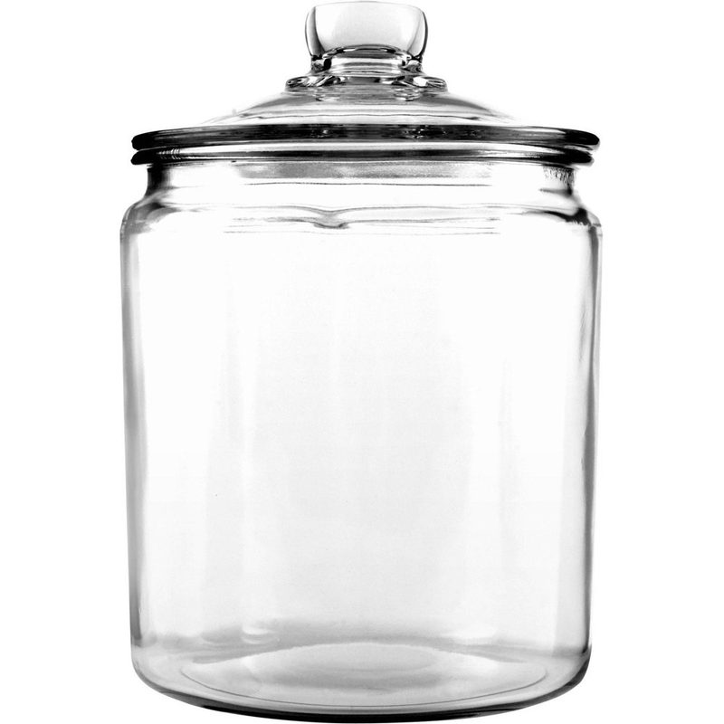 Anchor Hocking Glass 1/2 Gallon Glass Heritage Hill Jar With
