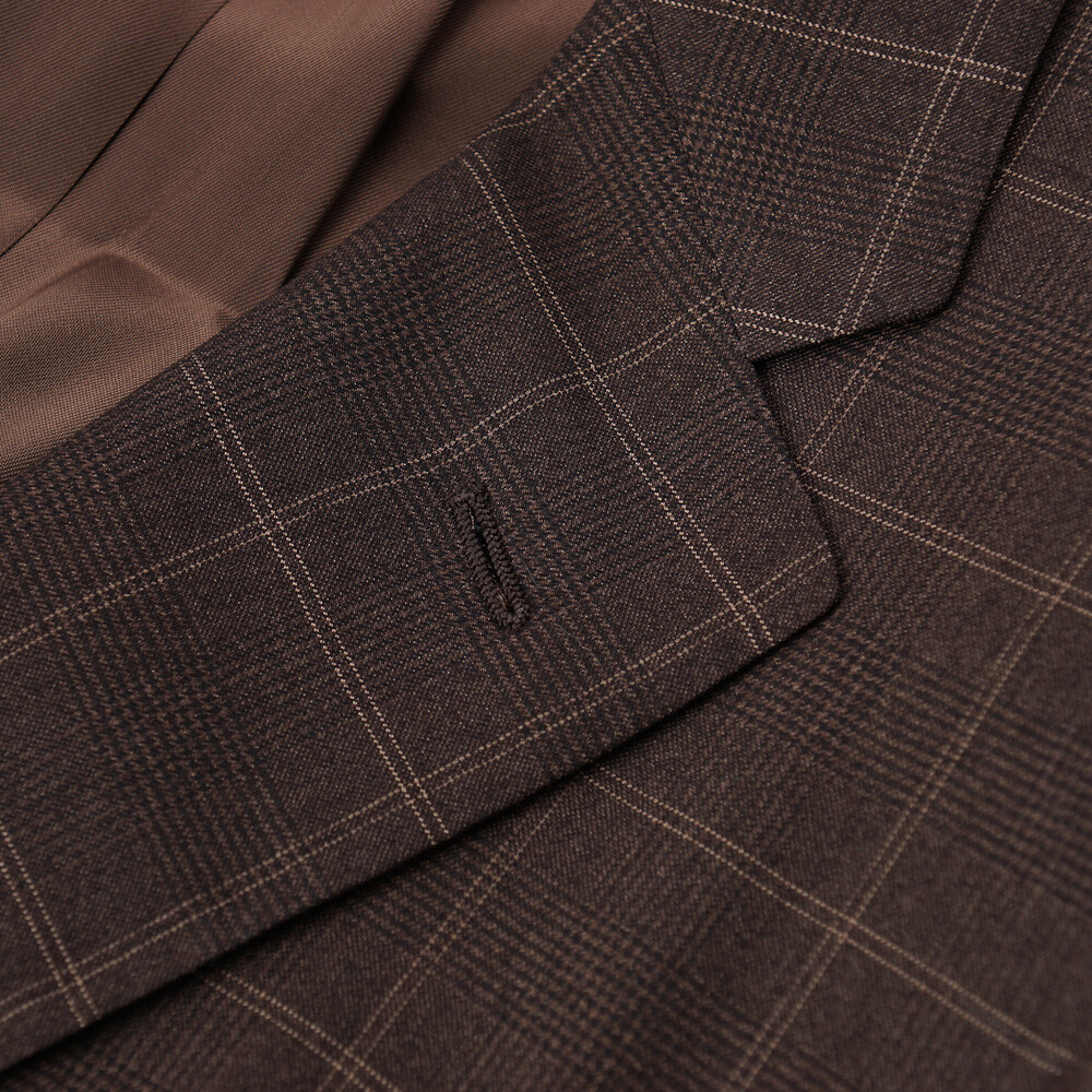 Pre-owned Sartoria Partenopea $3095  Modern-fit Wool And Silk Sport Coat 40 R (eu 50) In Brown