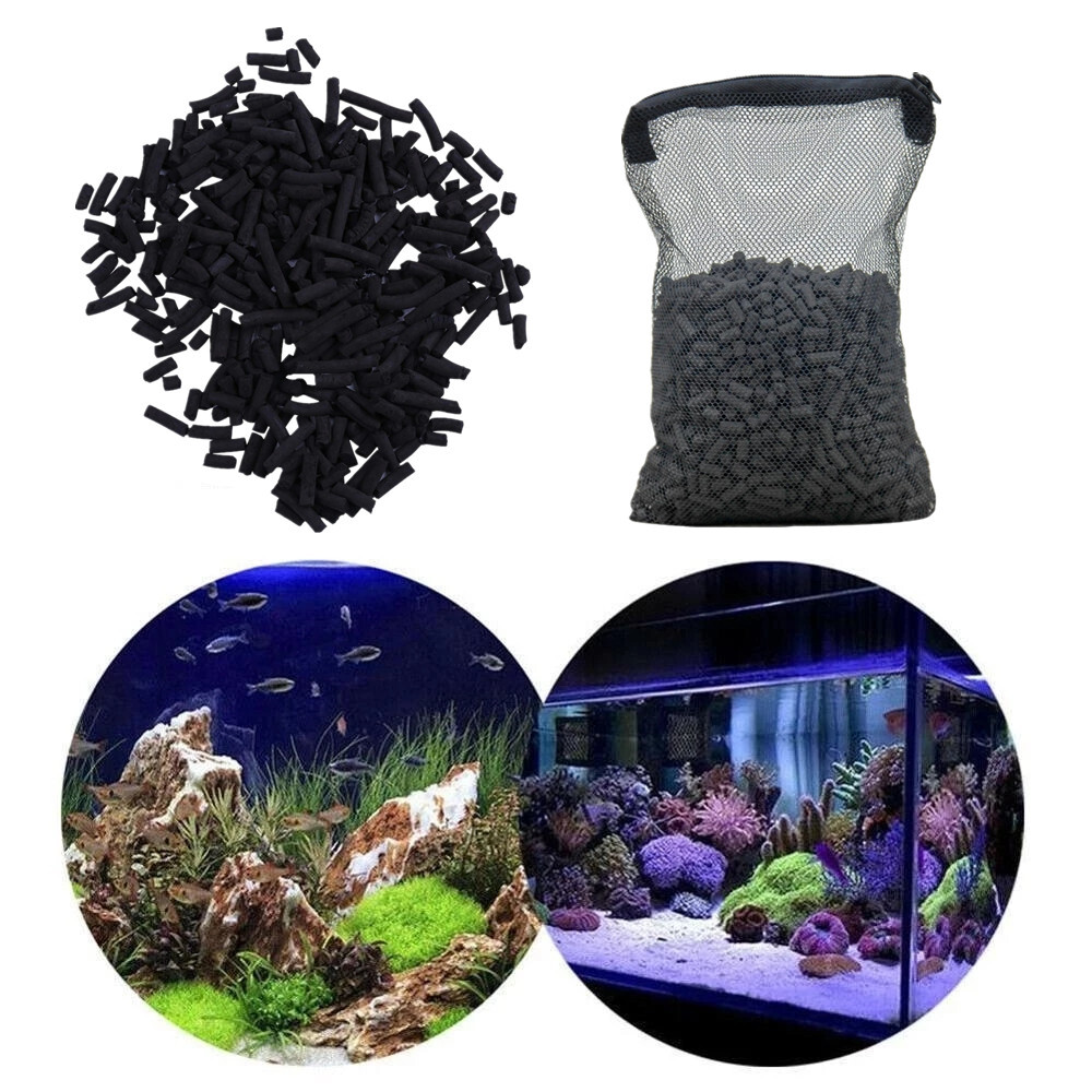 Lot Activated Charcoal Carbon Mesh Media Bags Aquarium Fish Pond Canister Filter