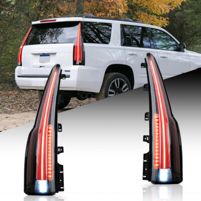 Full LED Tail Lights For 2015-2020 Chevy Tahoe Suburban 2pcs Rear Brake Lamp