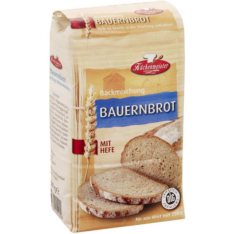 5x500g Bielmeier KÃ¼Chenmeister Brotbackmischung FÃ¼R Bauernbrot