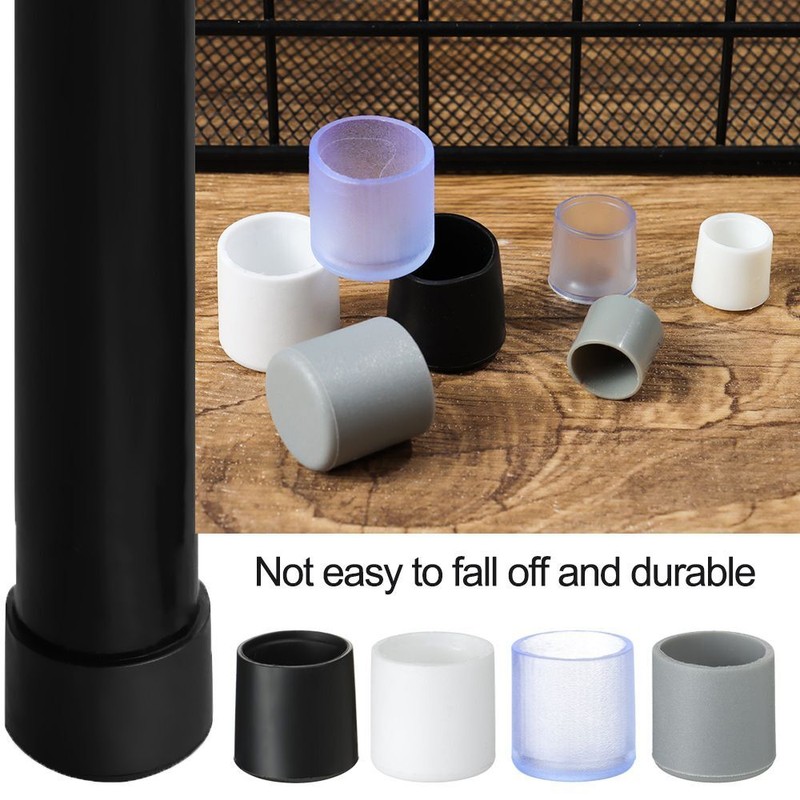 Leg Caps Furniture Feet Plastic Pipe Cover Silicone Pads
