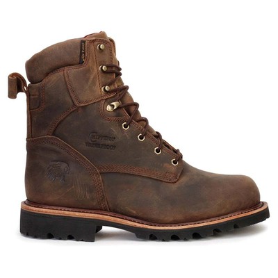 

Chippewa Super Dna 8-дюймовая водонепроницаемая рабочая мужская коричневая рабочая обувь с мягким носком, Коричневый, Chippewa Super Dna 8 Inch Waterproof Soft Toe Work