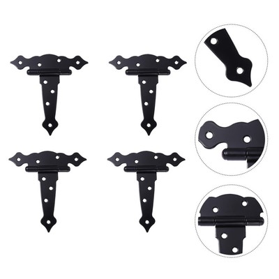  4 Pcs Wardrobe Hinges Cupboard Home Door Replacement Locks Barn Through Cabinet