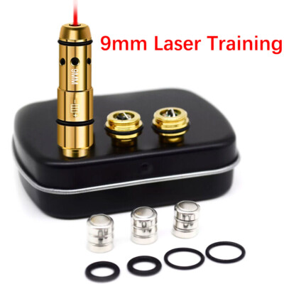 9mm Red Laser Training Cartridge w/ Integrated Snap Cap for Dry Fire Training US