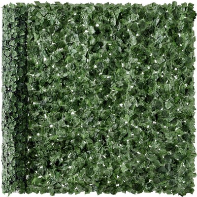 Best Choice Products Privacy Fence 96''X72'' Artificial Faux Ivy Hedges Green