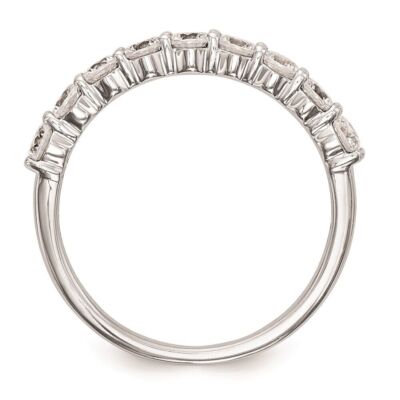Pre-owned Diamond2deal 14k White Gold 3/4ct Diamond Wedding Band Ring Size 7 For Womens