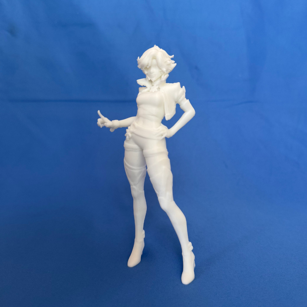 Marvel Rivals Luna Snow 3D Printed 1:12 Scale Figurine 5.58in Unpainted Model