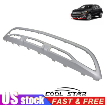 Front Bumper Trim 1568858200 Matte silver Fit for 2018-2020 Mercedes GLA250