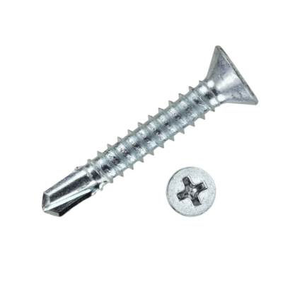 Self-Drilling Countersunk Screws Zinc Plated BZP Wood Metal PVC