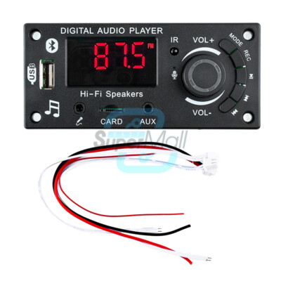 DC5-25V MP3 Decoder Board 2*50W Bluetooth Amplifier Car Audio Player FM Radio
