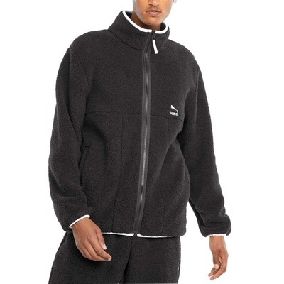 Мужская черная повседневная спортивная верхняя одежда Puma Clsx Sherpa Full Zip Jacket 531710-01