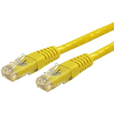 Startech.com C6Patch1Yl 1ft Cat6 Ethernet Cable - Multi Gigabit