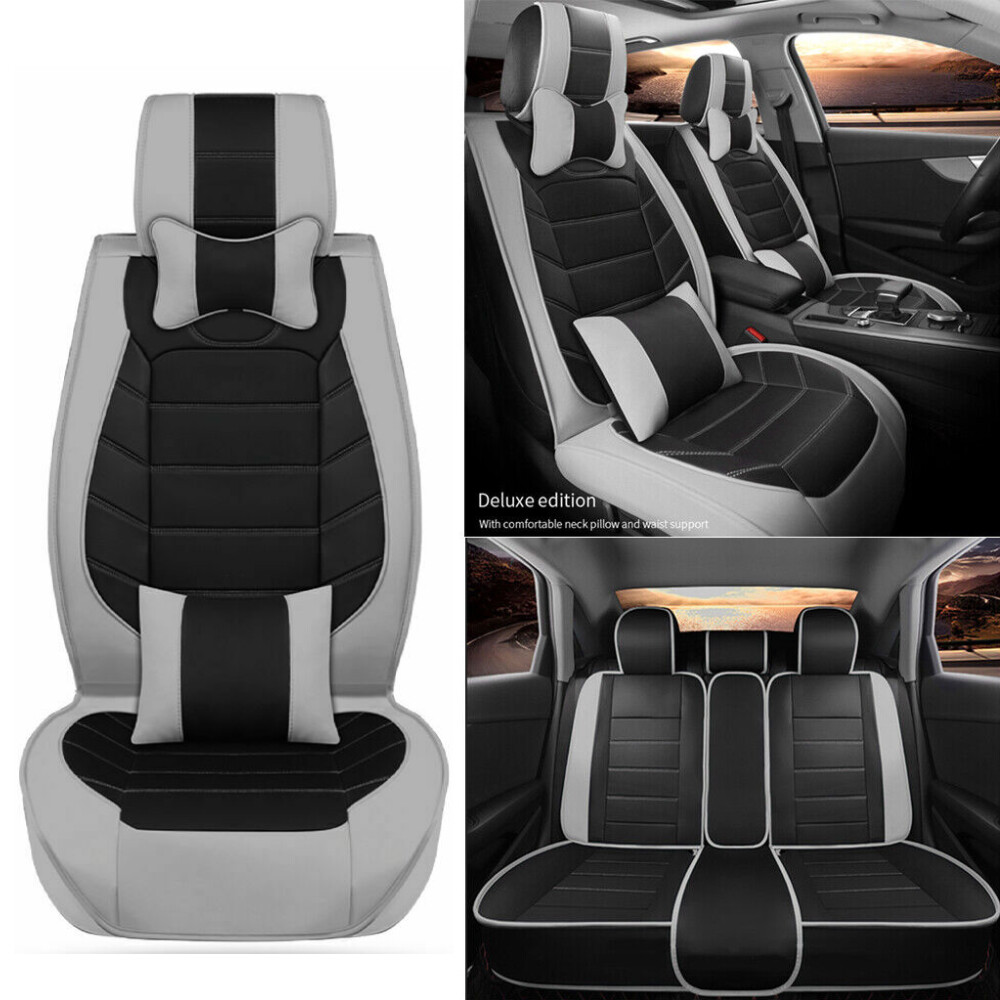 For Chevrolet Equinox 5 Seat Full Set Car Seat Cover PU Front Rear Back
