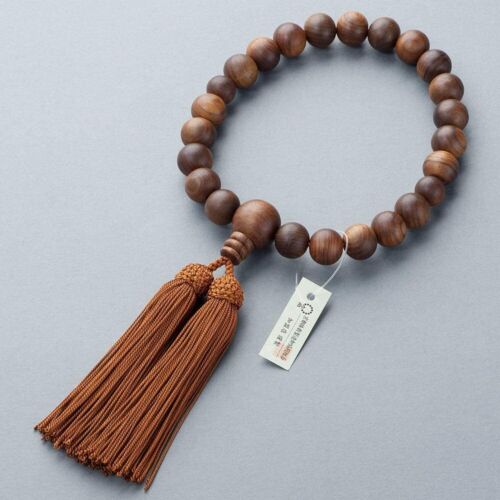 Japanese Juzu Beads Chinaberry Wood With Case Buddhist Men Wooden Bracelet