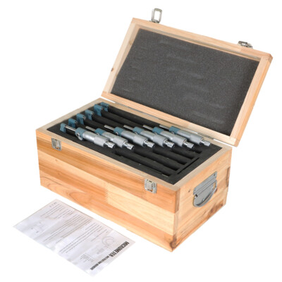 6Pcs Set 0.0001'' Precision Outside Micrometer 0-6'' Carbide Standards Set