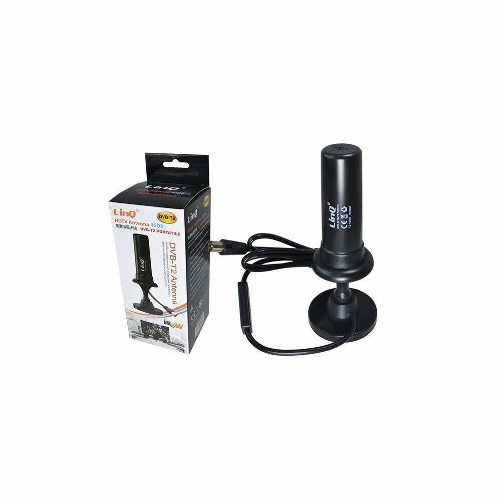 Antenna Tv Amplificata Digitale Terrestre 46 Dbi Vhf Uh Linq Dvb-t2