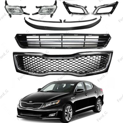 For 2014 2015 Kia Optima Front Upper Bumper Radiator Grill Grille Chrome