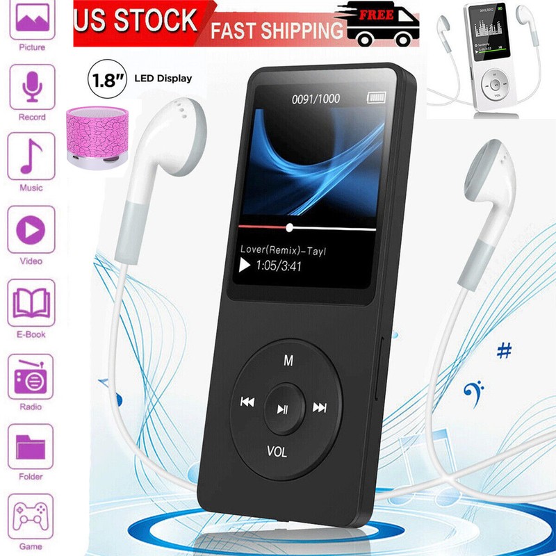 Mp3 player Mp4 Media Fm Radio Recorder Hifi Sport Music Speakers Voice Recording