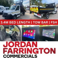2019 19 reg MERCEDES SPRINTER 314 SINGLE CAB TIPPER LOW MILEAGE STEEL BODY