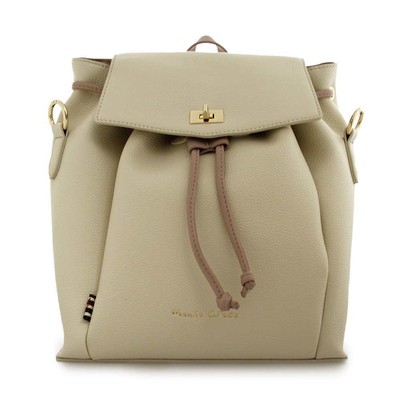 Pre-owned Manila Grace Genuine  Backpack Diana Female Beige- B292eu-ma072