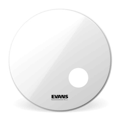 Evans EQ3 Resonant Smooth White Bass Drum Head, 18''