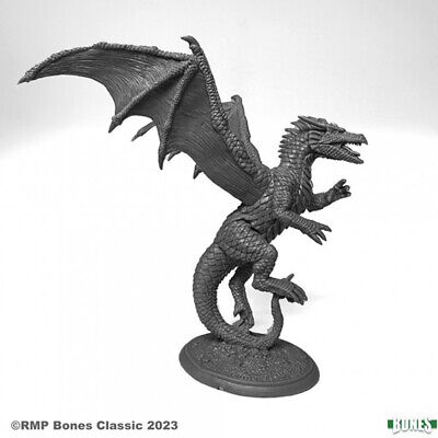 REM77687 Reaper Miniatures Bones Black: Amber Dragon