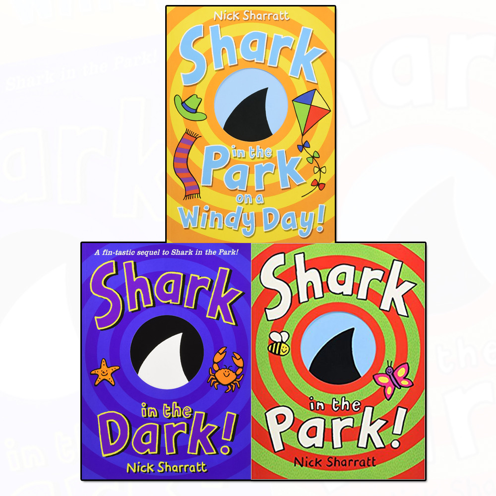 Shark In The Park,Shark in the Dark 3 Collection Books Set By Nick