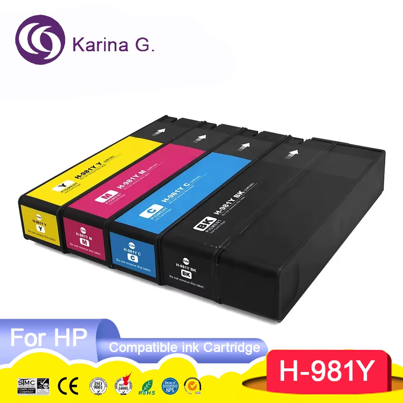 981Y 981Y 981Y Premium Color Compatible Ink Jet Cartridge For PageWide Enterpri