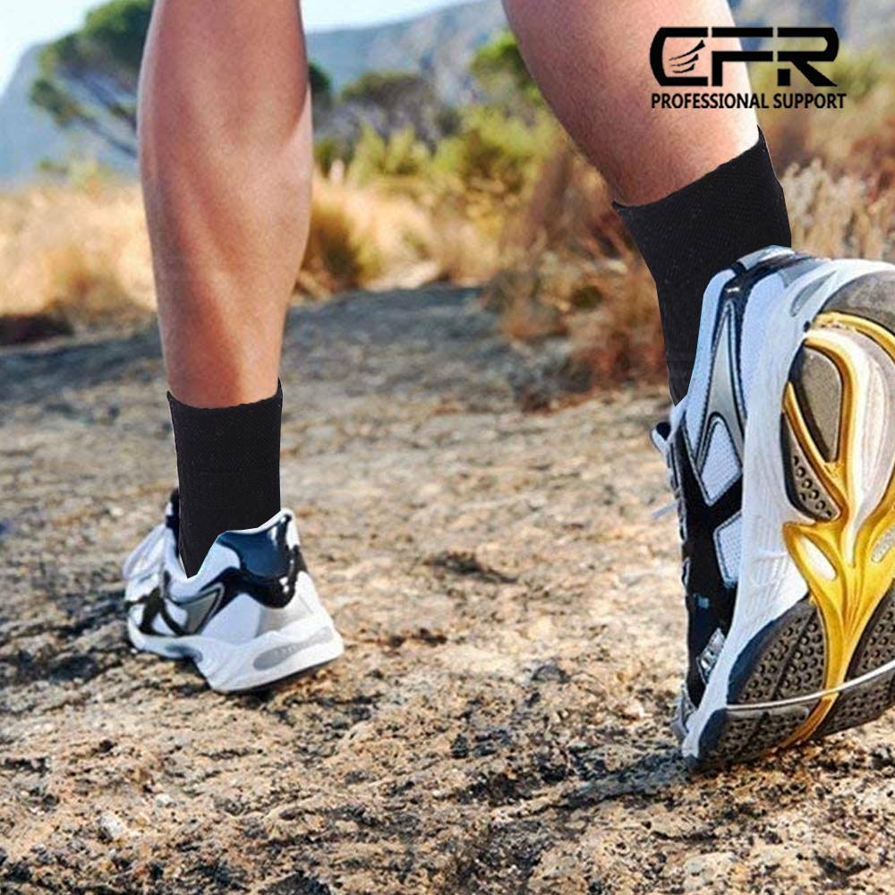 1-3 Pairs Copper Compression Socks Plantar Fasciitis Arch Ankle Running Support