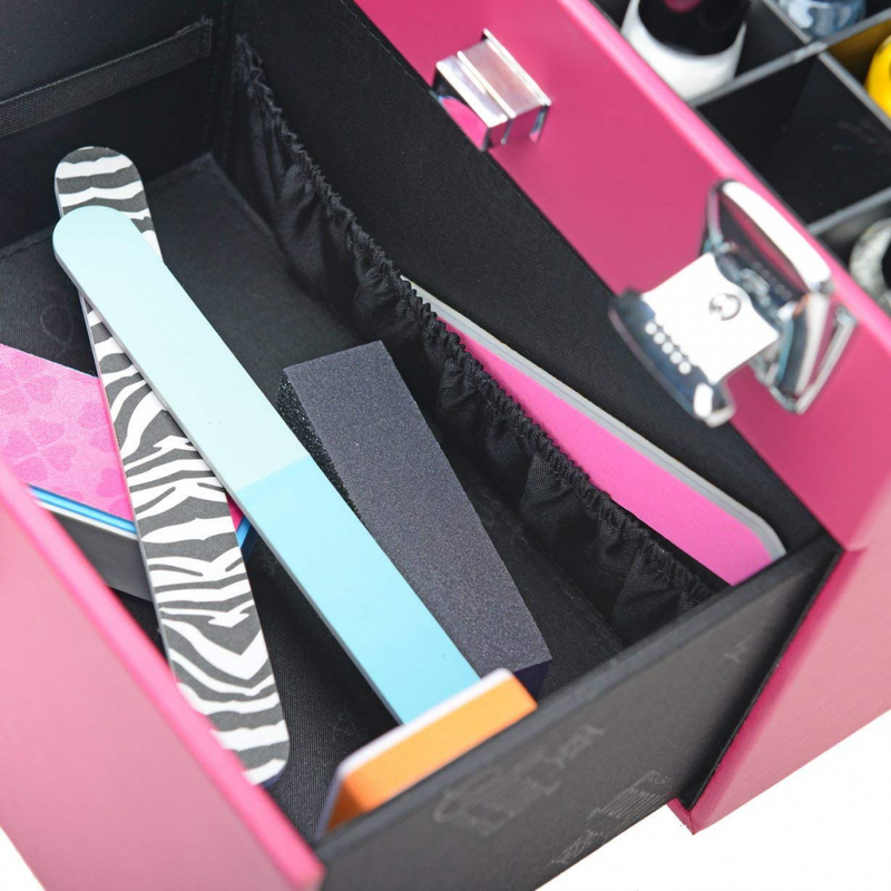 Nail Polish Travel Case Manicure Cosmetics Makeup Organizers Storage Box Holder