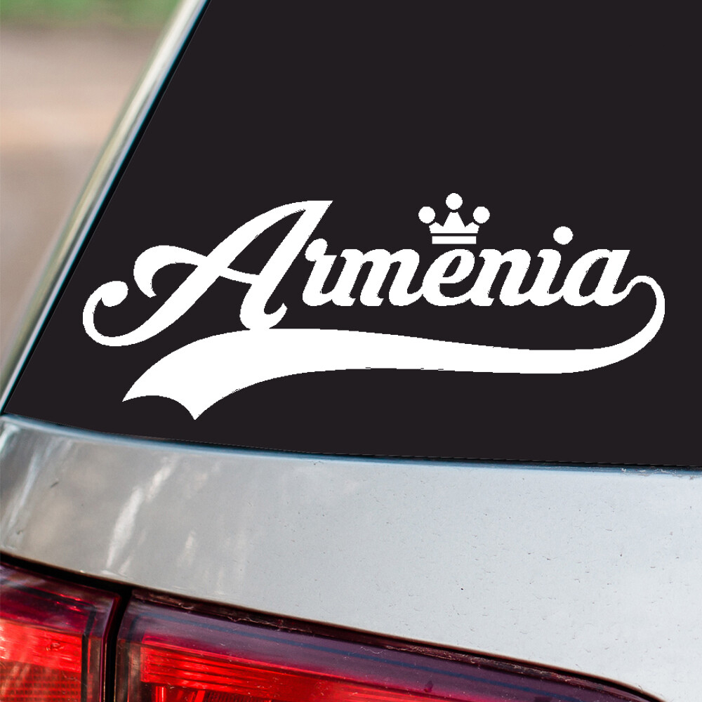 Armenia Sticker Country Pride all sizes chrome and regular vinyl colors