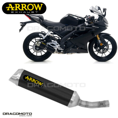 Silenziatore YAMAHA MT-125 2023 2024 ARROW ALU Nero THUNDER