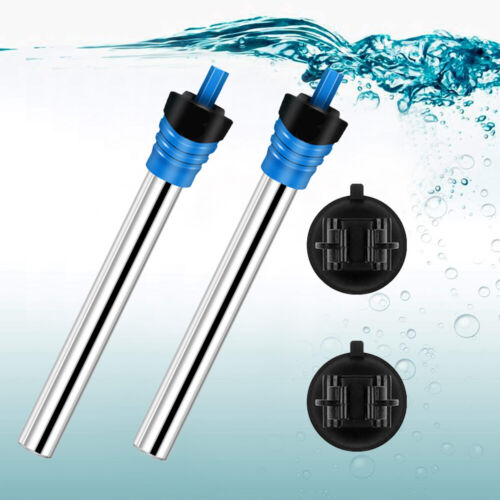 2Pcs 50w-300w Heater Aquarium Fish Tank Submersible for All Water Type 10-120gal