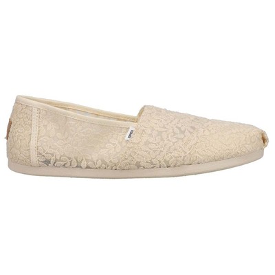 

TOMS Alpargata Женские слипоны на плоской подошве Off White Повседневная 10017815T, TOMS Alpargata Slip On